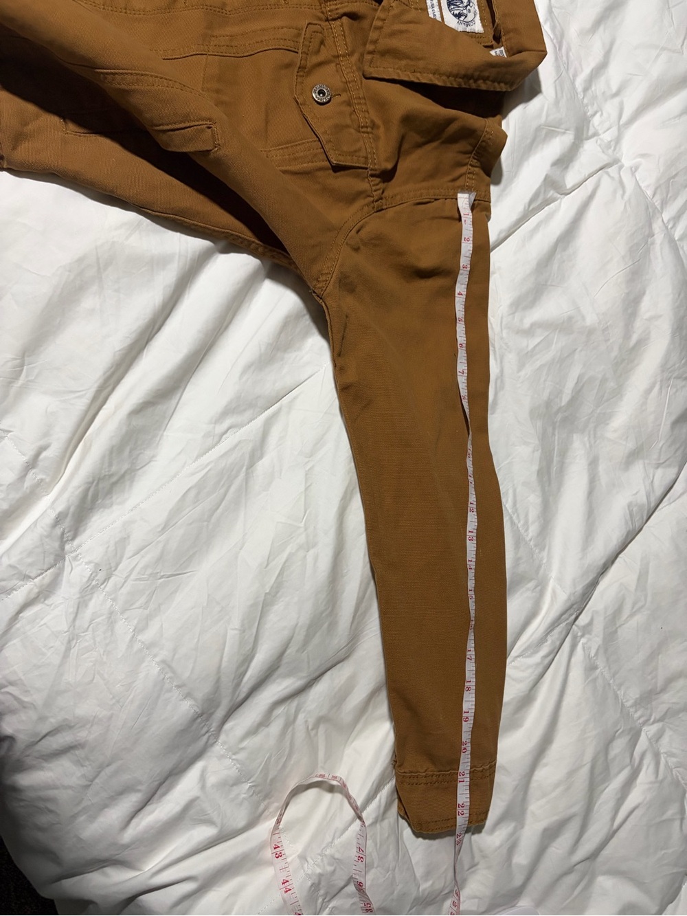 Men's Tan Workwear Bomber Jacket - Unbranded - Picture 7 of 8